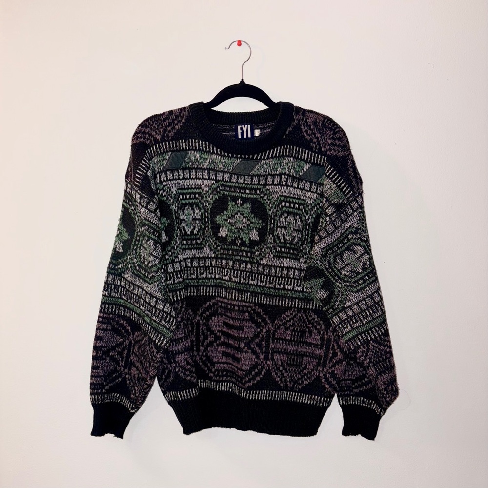 Men's Multicolor Patterned Sweater